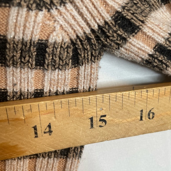 Maeve By Anthropologie Women’s Size Small Button Sleeve Turtleneck Striped 5826 - Picture 5 of 8